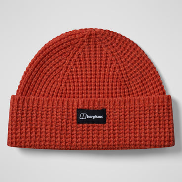 Rhynie Waffle Rib Beanie - Red